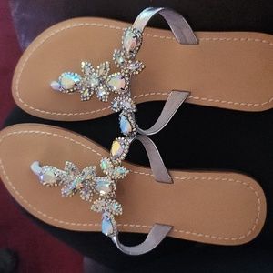 Ladies gorgeous bling sandles. With free earrings